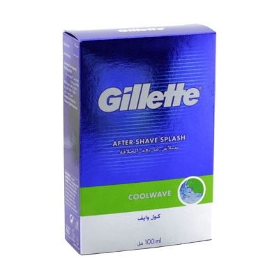 Picture of 100 ml Gillette Coolwave After Shave Splash International European product used for male