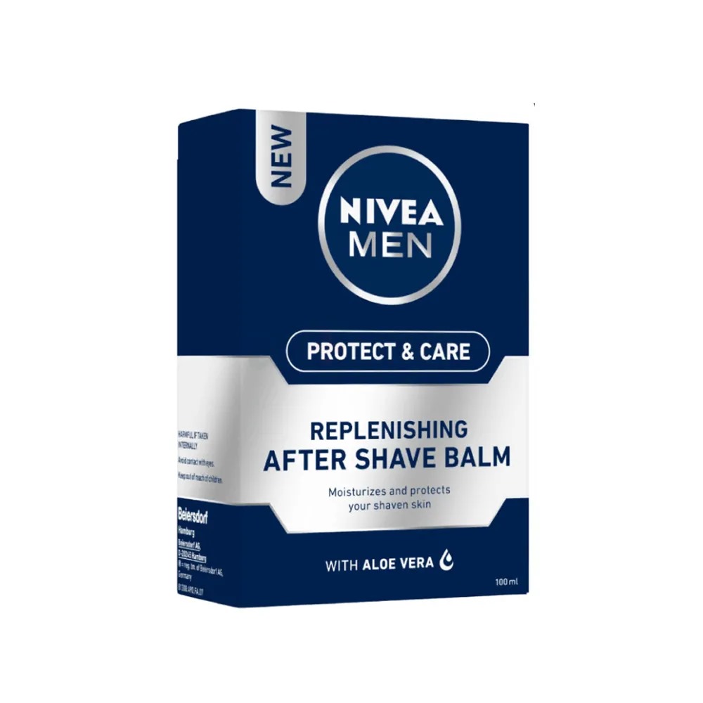 Picture of 100 ml Nivea Men Protect & Care After Shave International Germany product used for male