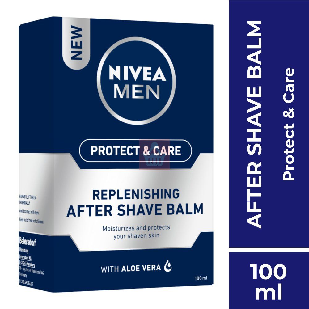 Picture of 100 ml Nivea Men Protect & Care After Shave International Germany product used for male