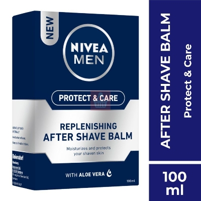 Picture of 100 ml Nivea Men Protect & Care After Shave International Germany product used for male