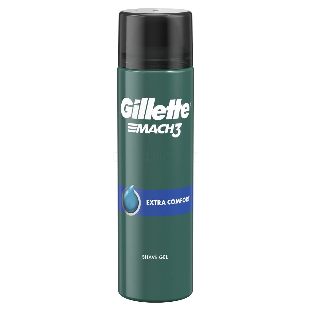 Picture of 200 ml Gillette EMACH3 extra comfort Shaving Gel International Colombia product used for male