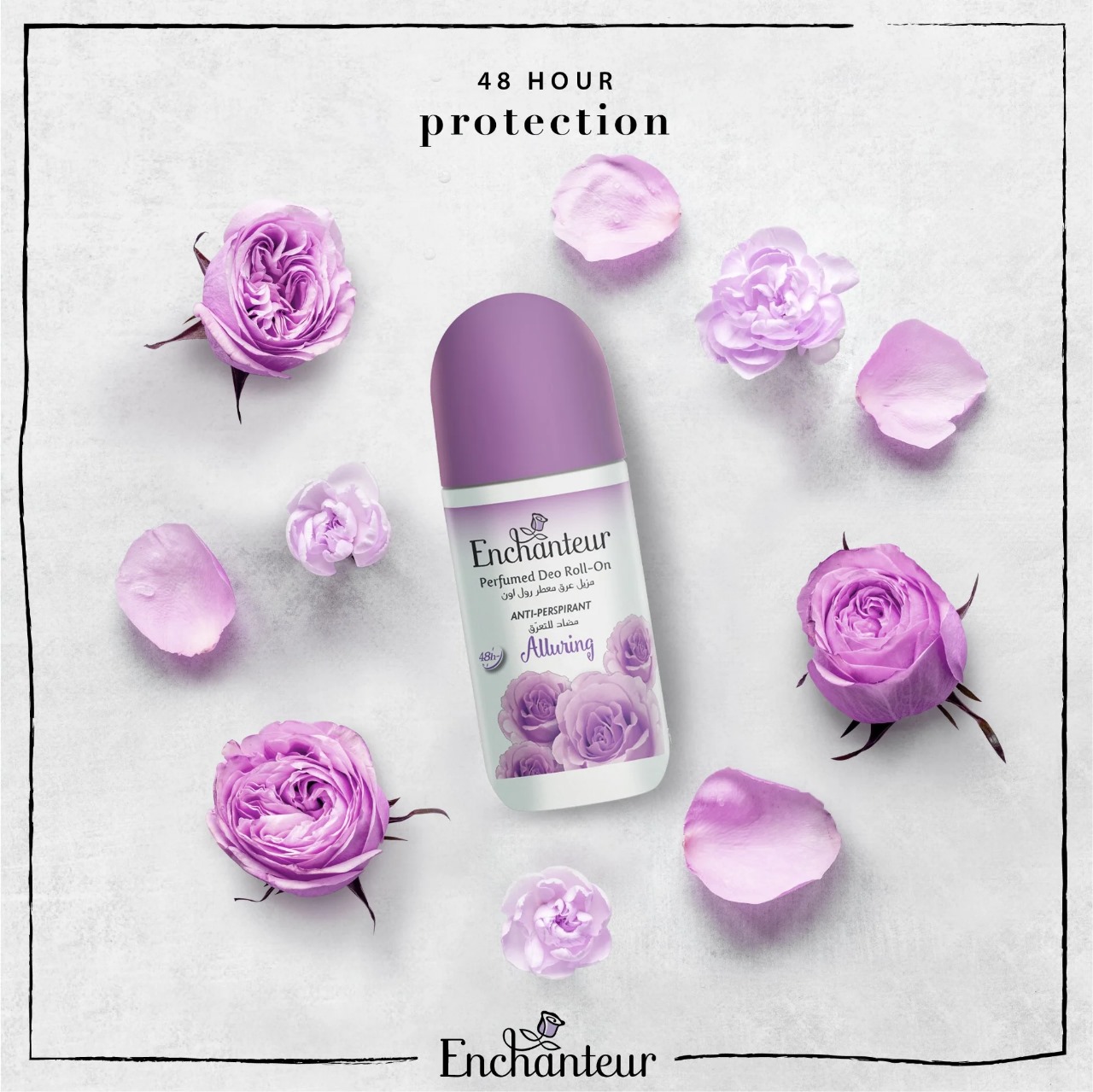 Picture of 50 ml Enchanteur Romantic deodorant roll on International Malaysian Product for male / female