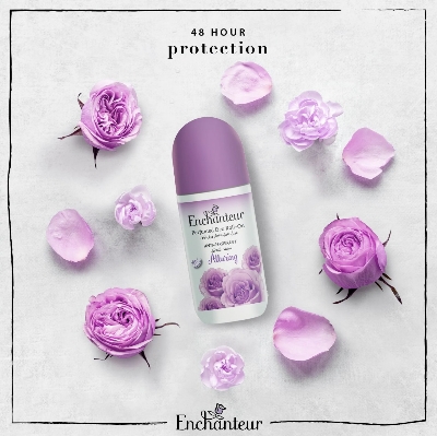 Picture of 50 ml Enchanteur Romantic deodorant roll on International Malaysian Product for male / female