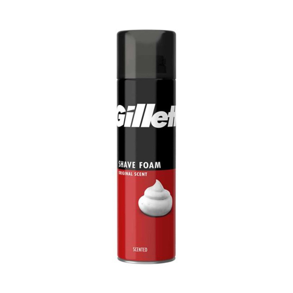 Picture of 200 ml Gillette original Scent Shave Foam International Colombia product used for male