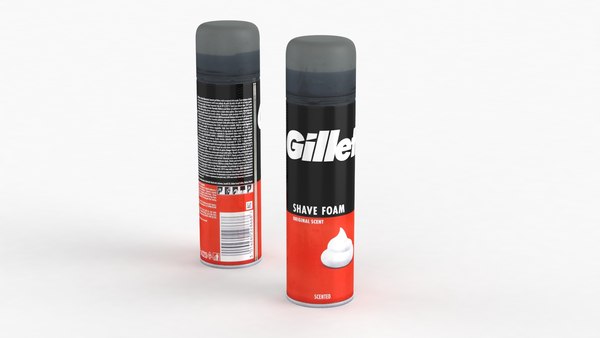 Picture of 200 ml Gillette original Scent Shave Foam International Colombia product used for male