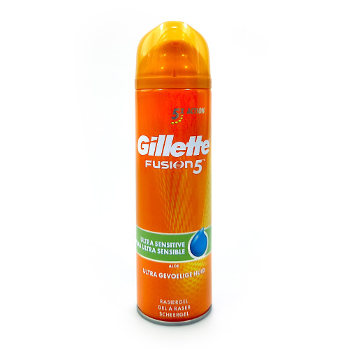 Picture of 200 ml Gillette fusion 5 Ultra Sensitive Shaving foam International UK product used for male