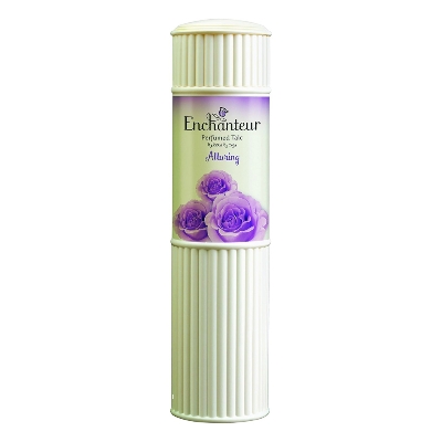 Picture of 250 gm Enchanteur Alluring Talcum Powder International Malaysian product used for male/female