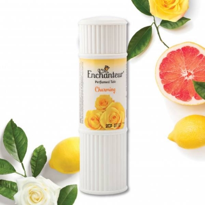 Picture of 250 gm Enchanteur Charming Talcum Powder International Malaysian product used for male/female