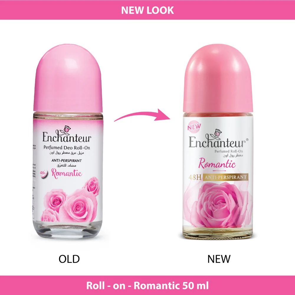 Picture of 50 ml Enchanteur Romantic deodorant roll on International Malaysian Product for male / female