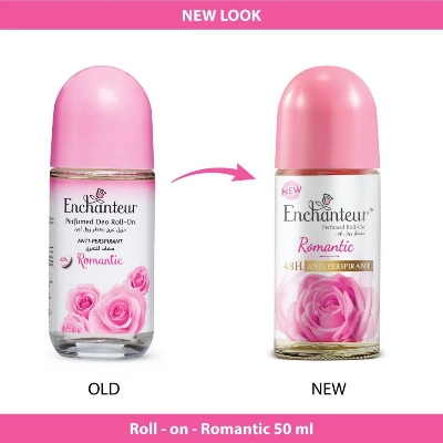 Picture of 50 ml Enchanteur Romantic deodorant roll on International Malaysian Product for male / female