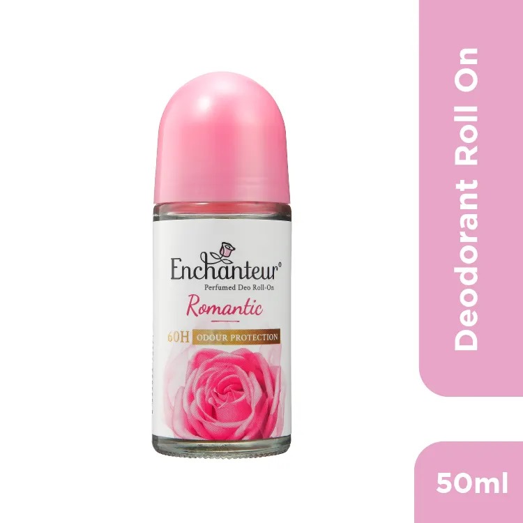 Picture of 50 ml Enchanteur Romantic deodorant roll on International Malaysian Product for male / female