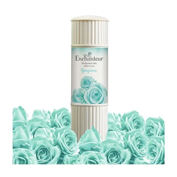 Picture of 125 gm Enchanteur Gorgeous Talcum Powder International Malaysian product used for male/female