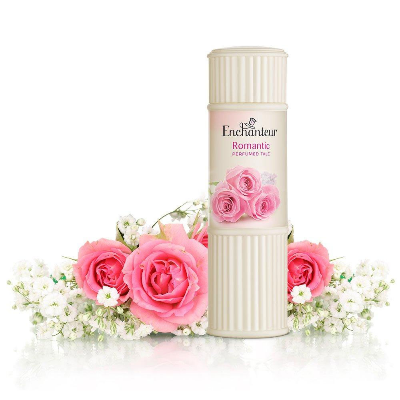 Picture of 250 gm Enchanteur Romantic Talcum Powder International Malaysian product used for male/female