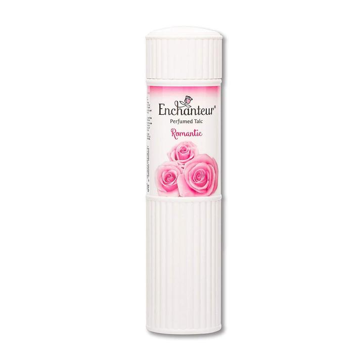 Picture of 250 gm Enchanteur Romantic Talcum Powder International Malaysian product used for male/female