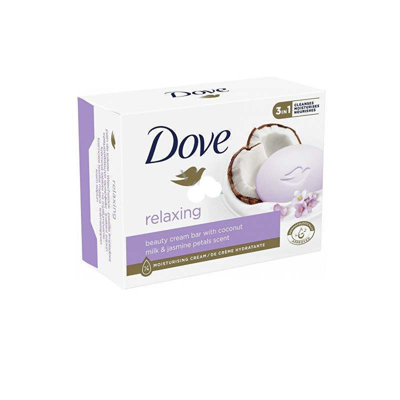 Picture of 135 gm Dove Relaxing  Coconut milk & jasmine sent Body Soap International Europe Country product used for male/female