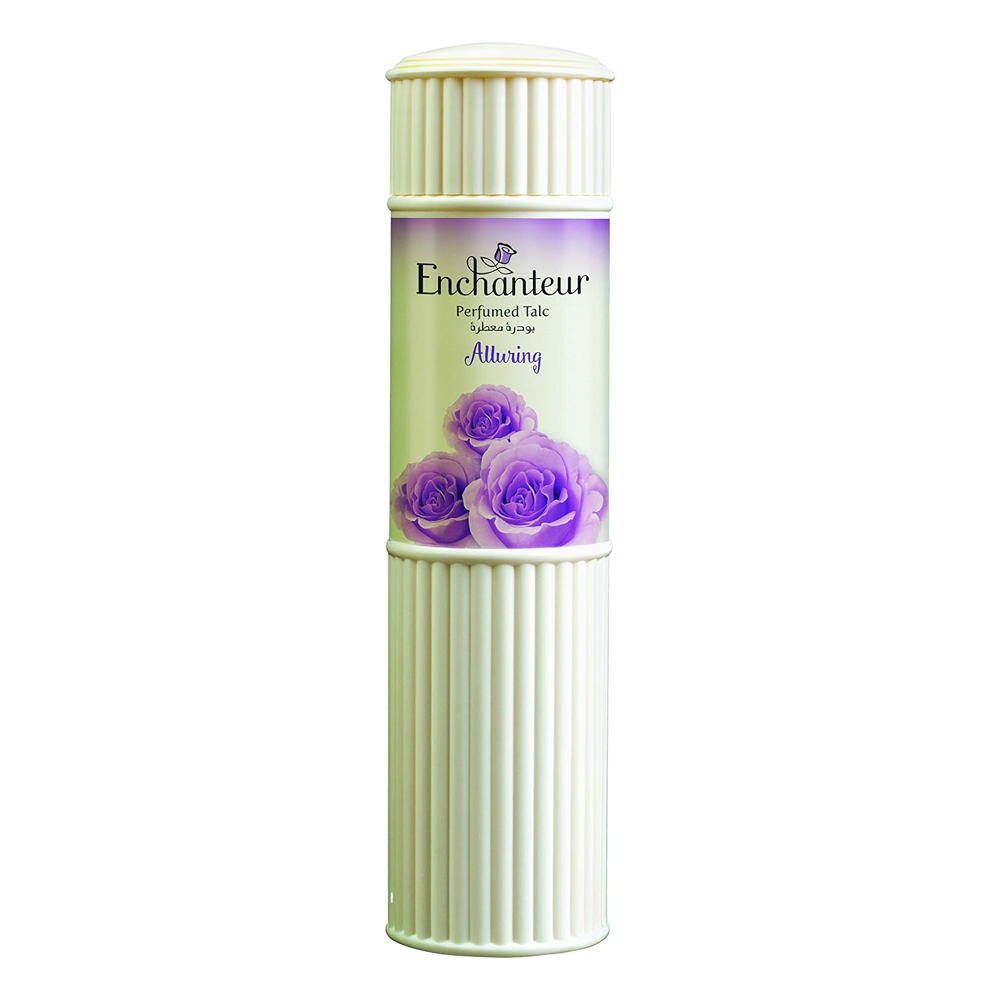 Picture of 125 gm Enchanteur Alluring Talcum Powder International Malaysian product used for male/female