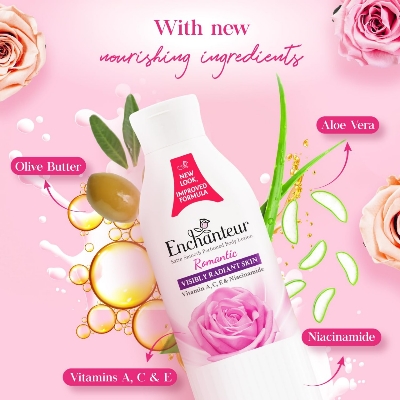 Picture of 250 ml Enchanteur Romantic BODY LOTION International Malaysia product used for male/female