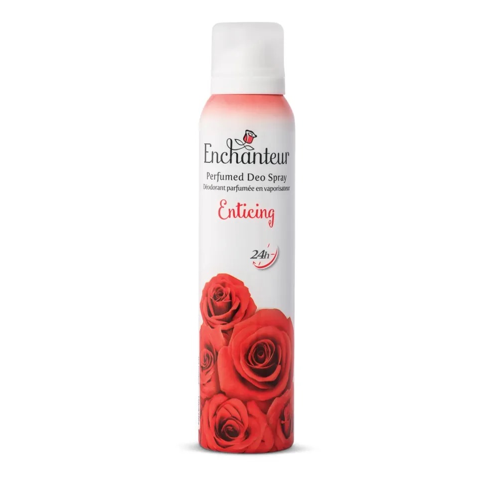 Picture of 150 ml Enchanteur Enticing Body Spray International Malaysian product used for female