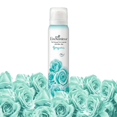 Picture of 150 ml Enchanteur Gorgeous Body Spray International Malaysian product used for female