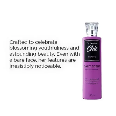 Picture of 100 ml Enchanteur Chic Beauty Body perfume International Malaysian product used for female