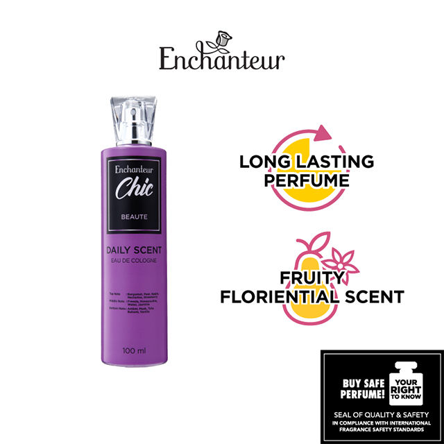 Picture of 100 ml Enchanteur Chic Beauty Body perfume International Malaysian product used for female