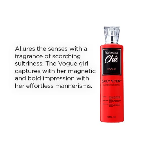 Picture of 100 ml Enchanteur Chic Vogue Body perfume International Malaysian product used for female