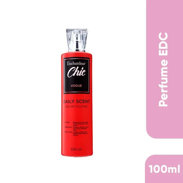 Picture of 100 ml Enchanteur Chic Vogue Body perfume International Malaysian product used for female