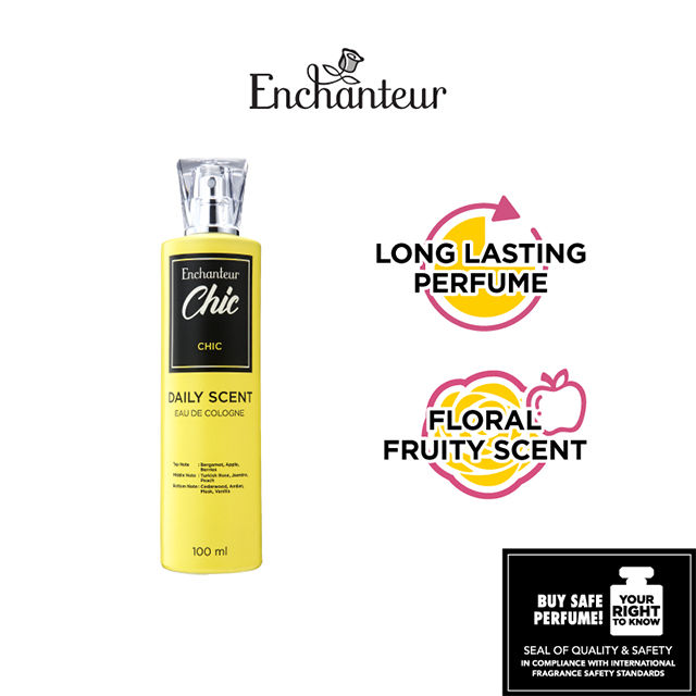 Picture of 100 ml Enchanteur Chic Body perfume International Malaysian product used for female