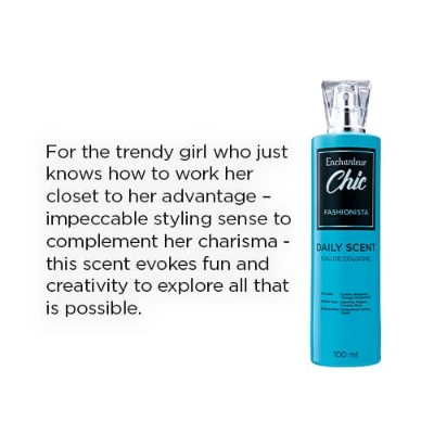 Picture of 100 ml Enchanteur Chic Fashionista Body perfume International Malaysian product used for female