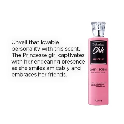 Picture of 100 ml Enchanteur Chic Princesse Body perfume International Malaysian product used for female