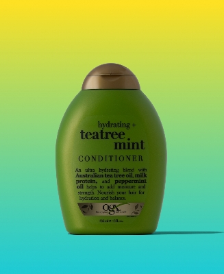 Picture of 385 ml OGX refreshing scalp + Teatree Mint conditioner International Germany product used for male/ female