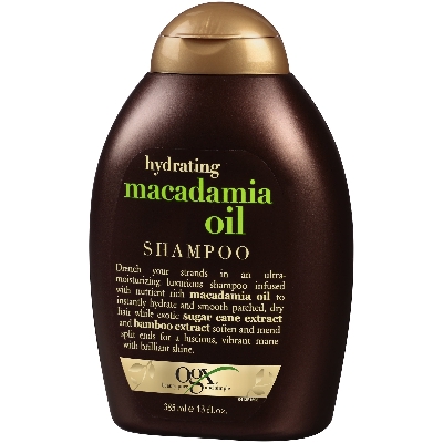 Picture of 385 ml OGX Hydrating macadamia oil shampoo International Germany product used for male/ female