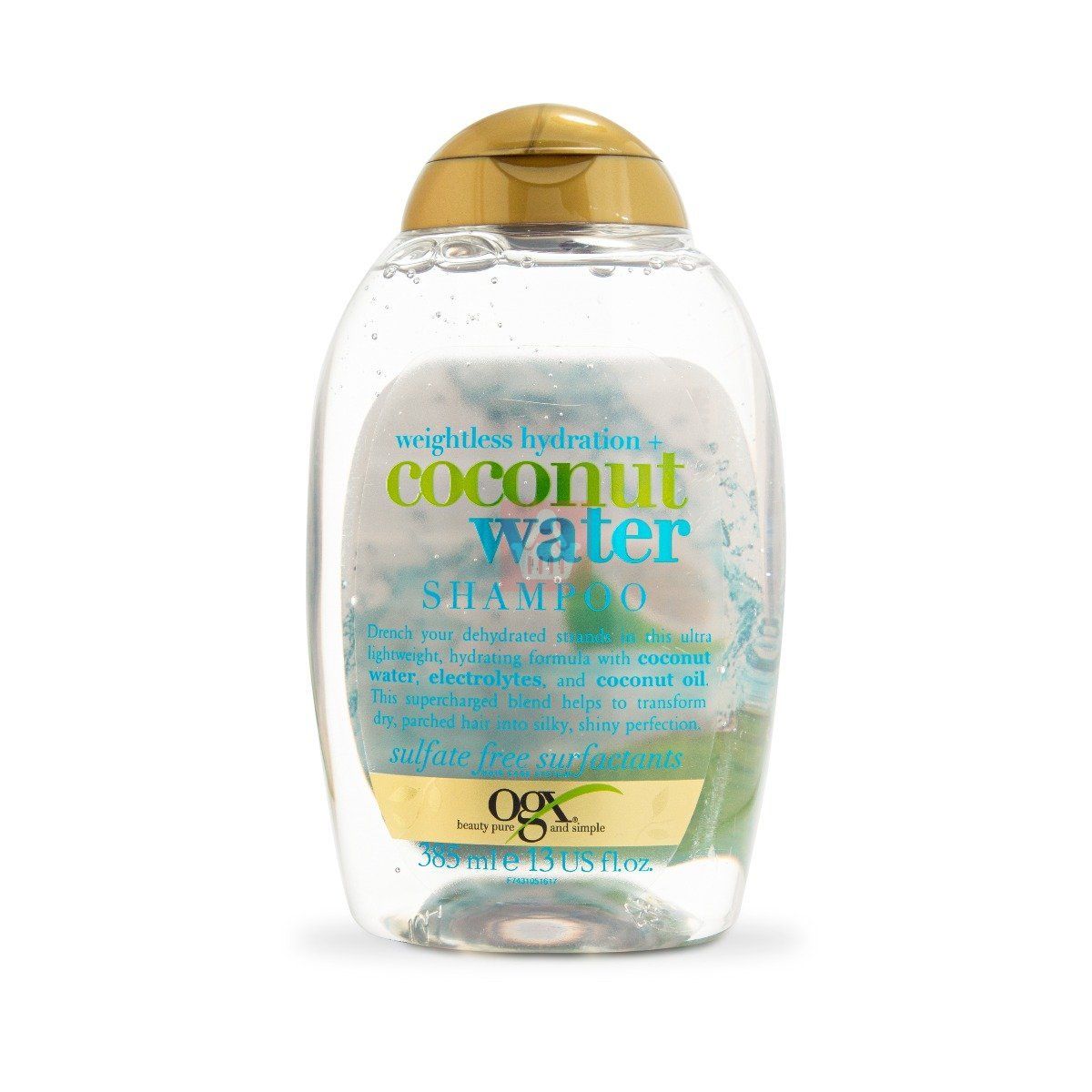 Picture of 385 ml OGX weightless hydration +  coconut water shampoo International Germany product used for male/ female