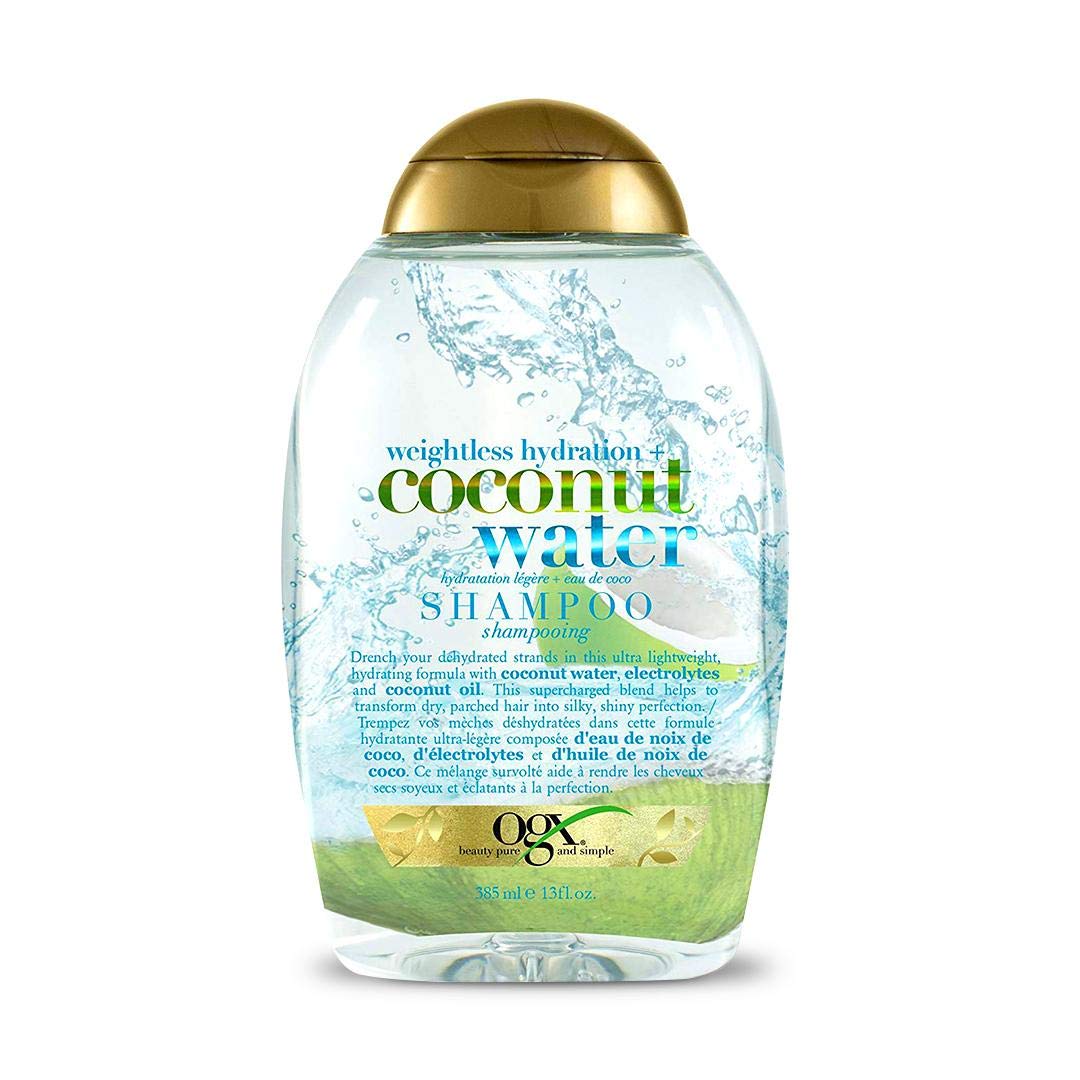 Picture of 385 ml OGX weightless hydration +  coconut water shampoo International Germany product used for male/ female