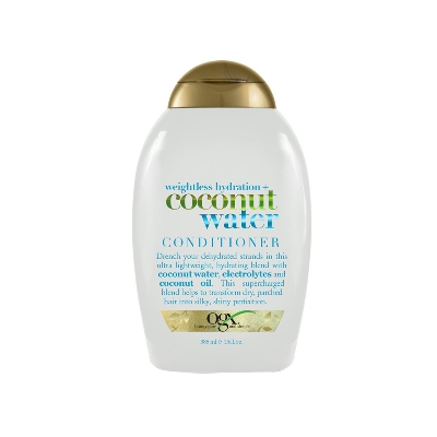 Picture of 385 ml OGX weightless hydration + coconut water Conditioner International Germany product used for male/ female