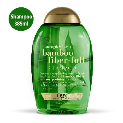 Picture of 385 ml OGX strength & body + Bamboo fiber-Full shampoo International Germany product used for male/ female