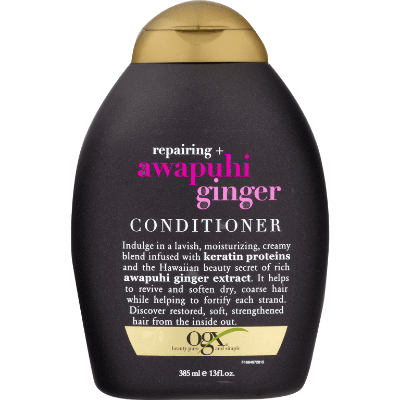 Picture of 385 ml OGX repairing + Awapuhi Ginger conditioner International Germany product used for male/ female