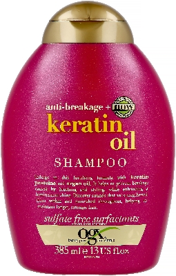 Picture of 385 ml OGX anti breaking + keratin oil shampoo International Germany product used for male/ female