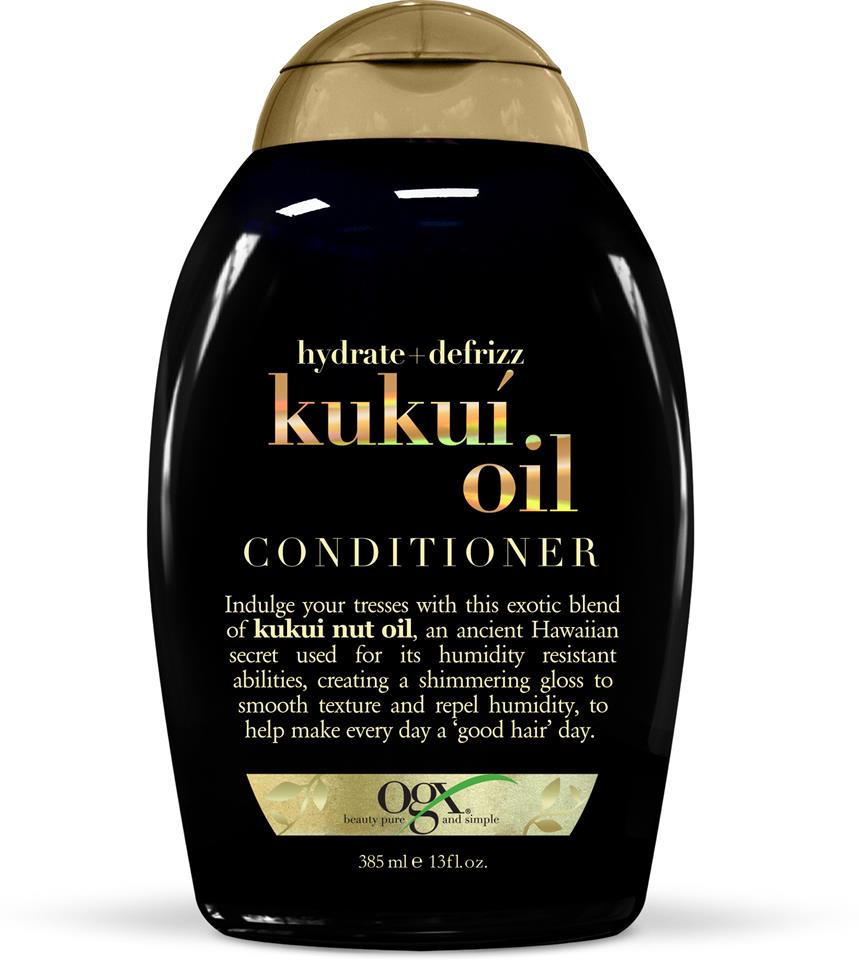 Picture of 385 ml OGX hydrate + defrizz kukui oil conditioner International Germany product used for male/ female