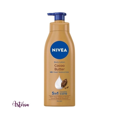 Picture of 400 ml Nivea Cocoa Butter Body Lotion International Germany product used for male/ female