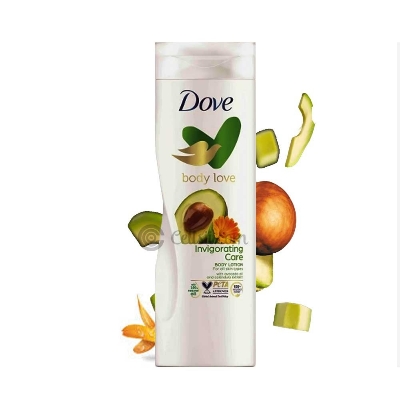 Picture of 400 ml Dove body love Invigorating care Body Lotion International UK product used for male/ female