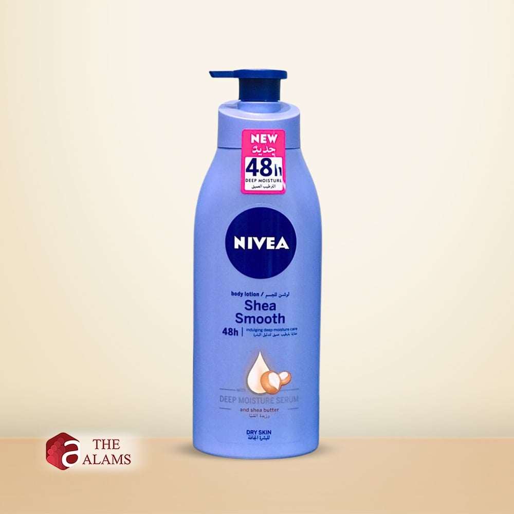 Picture of 400 ml Nivea Shea Smooth Body Lotion International Germany product used for male/ female