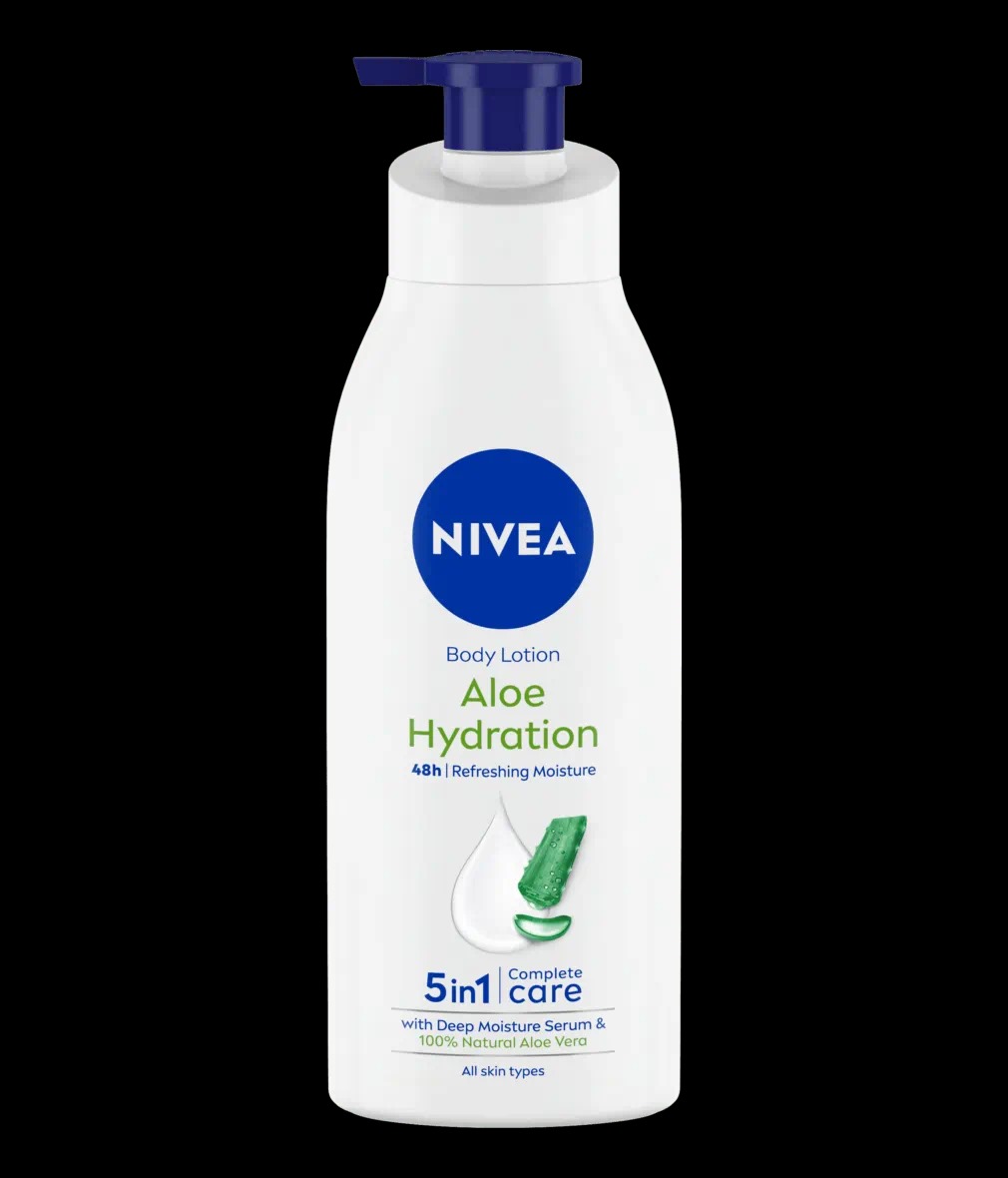 Picture of 400 ml Nivea Aloe Hydration Body Lotion International Germany product used for male/ female