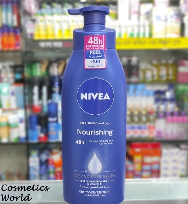 Picture of 400 ml Nivea Nourishing Body Lotion International Germany product used for male/ female