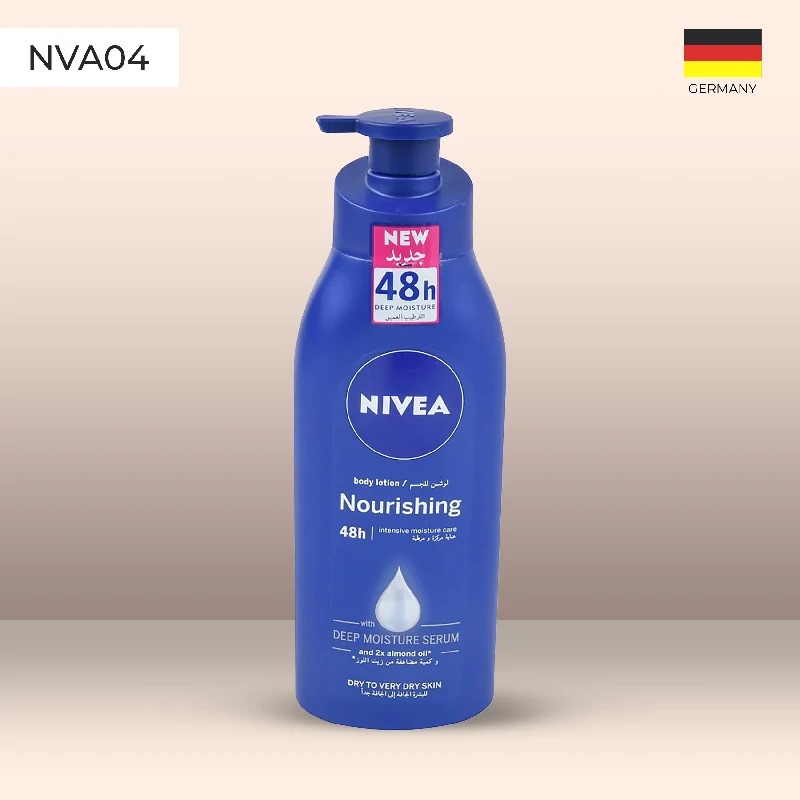 Picture of 400 ml Nivea Nourishing Body Lotion International Germany product used for male/ female