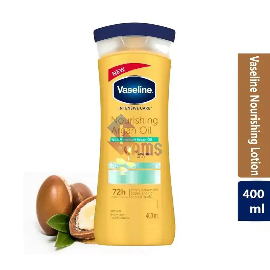 Picture of 400 ml Vaseline Nourishing Argan oil body lotion International South African Product used for male / female