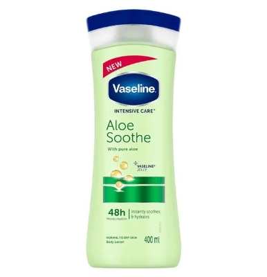 Picture of 400 ml Vaseline Aloe Soothe body lotion International South African Product used for male / female