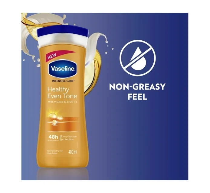 Picture of 400 ml Vaseline Healthy even tone body lotion International South African Product used for male / female