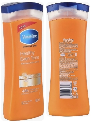 Picture of 400 ml Vaseline Healthy even tone body lotion International South African Product used for male / female
