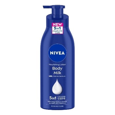 Picture of 400 ml Nivea Body Milk Body Lotion International Indian product used for male/ female